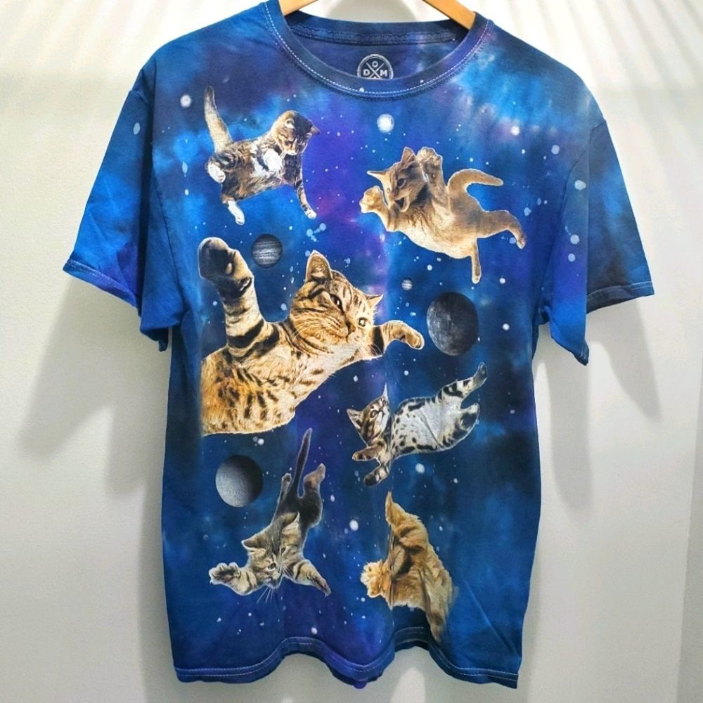 Cats in Space vintage tie dye!!